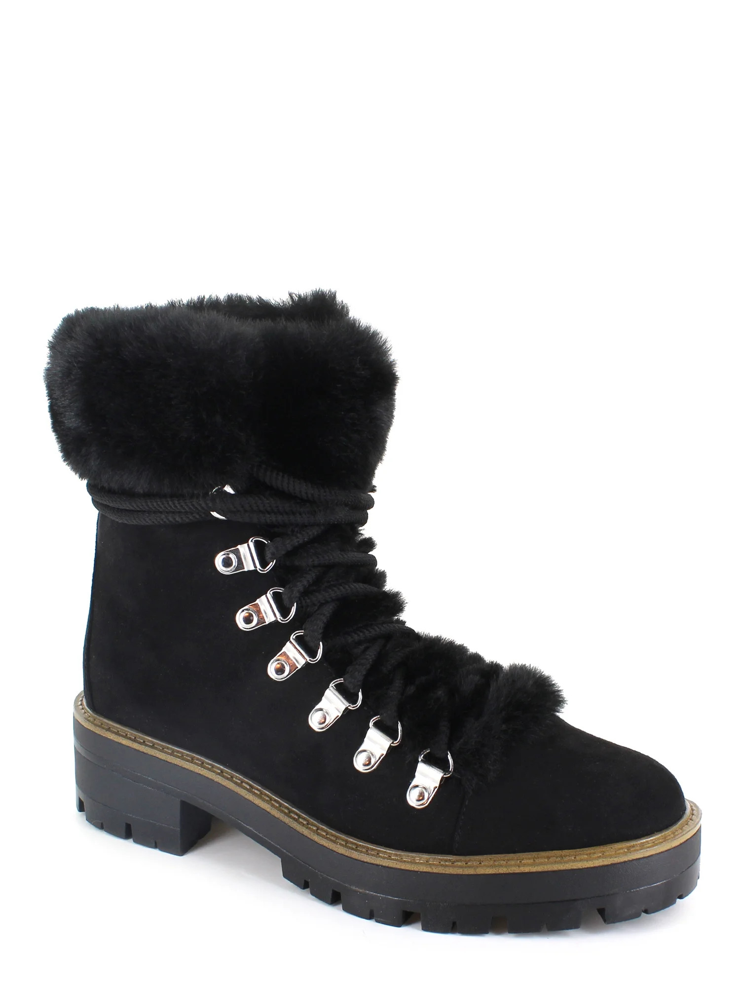 PORTLAND by Portland Boot Company Faux Fur Hiker Boot - Walmart.com | Walmart (US)