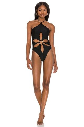 Cult Gaia Aster One Piece in Black from Revolve.com | Revolve Clothing (Global)