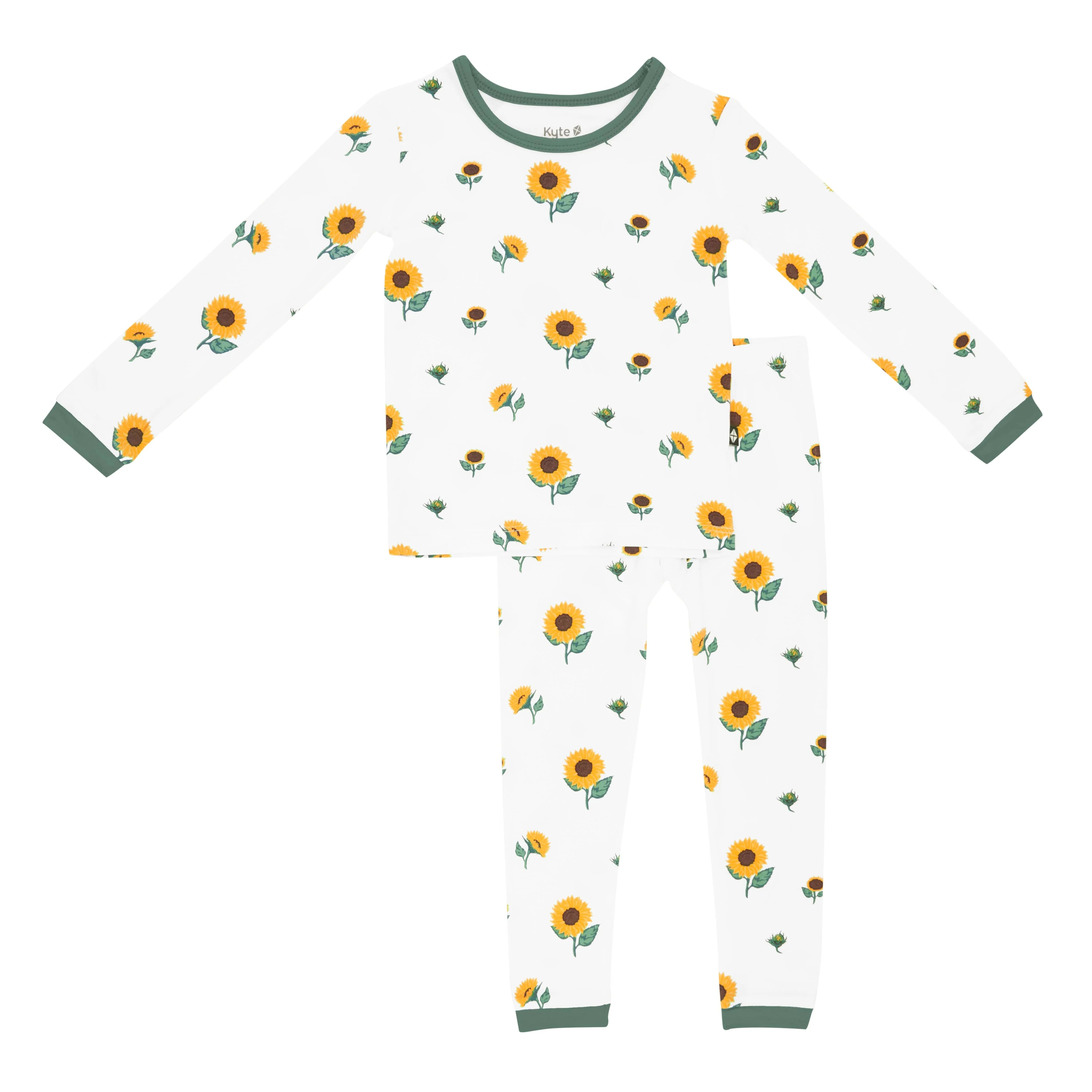 Long Sleeve Pajamas in Sunflower | Kyte BABY