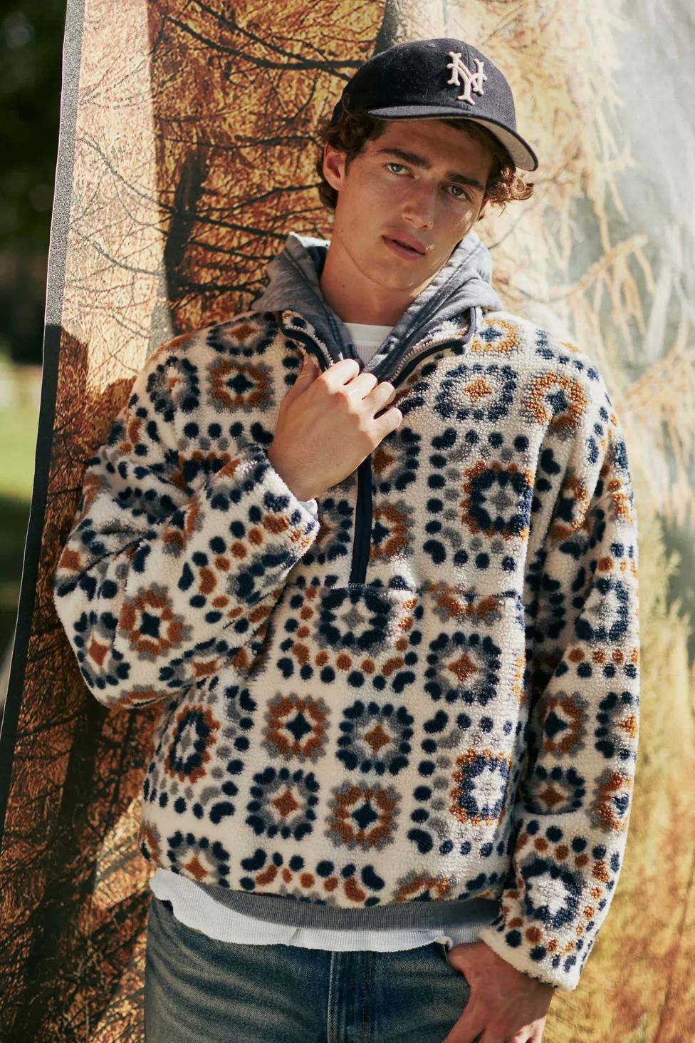 BDG Yosemite Half-Zip Pile Fleece Sweatshirt | Urban Outfitters (US and RoW)
