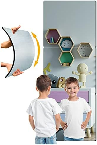 NC Plexiglass Acrylic Soft Mirror Non-Glass shatterproof Mirror Full Length Mirror Wall Mirror Frame | Amazon (US)
