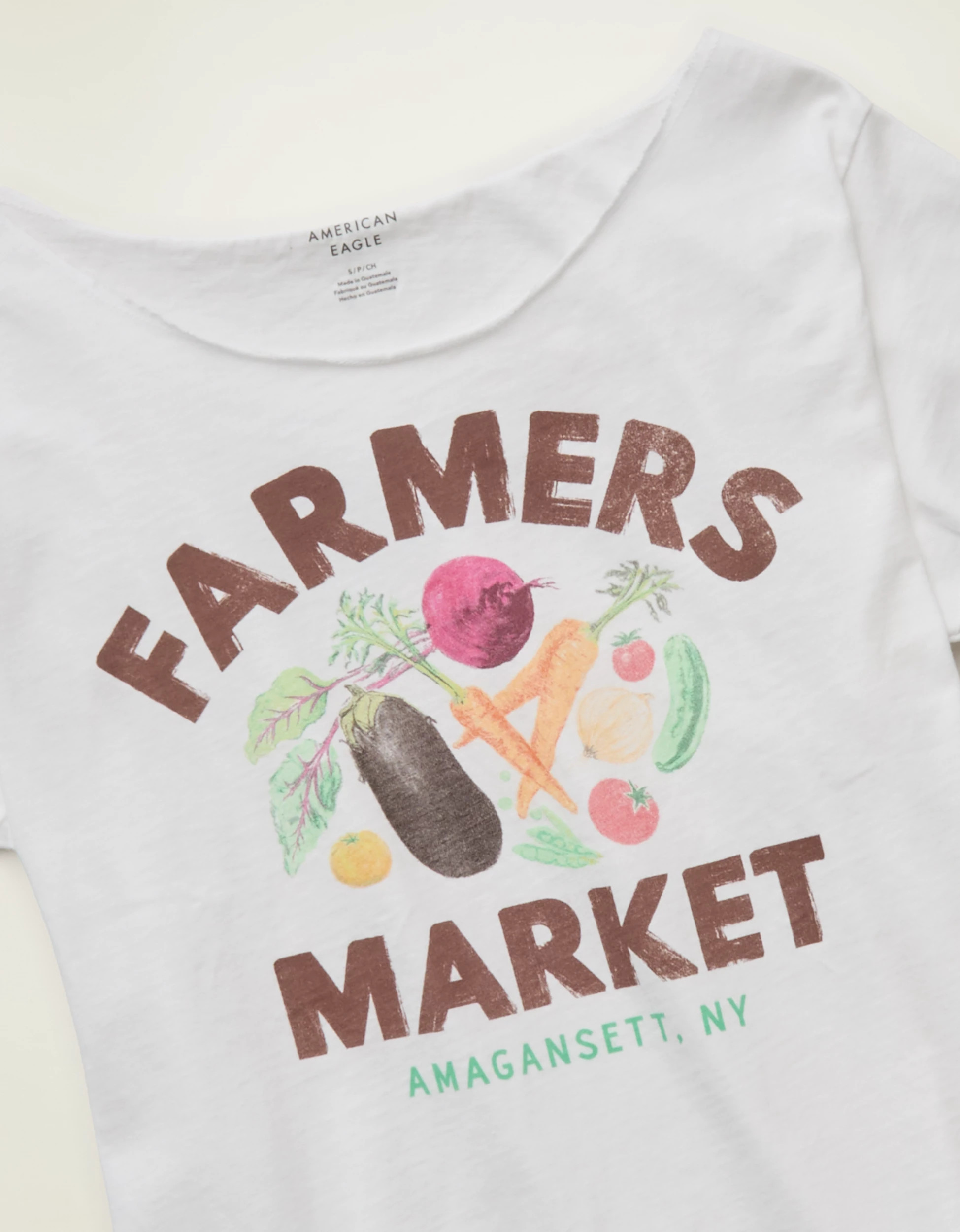 AE Off-the-Shoulder Graphic T-Shirt | American Eagle Outfitters (US & CA)