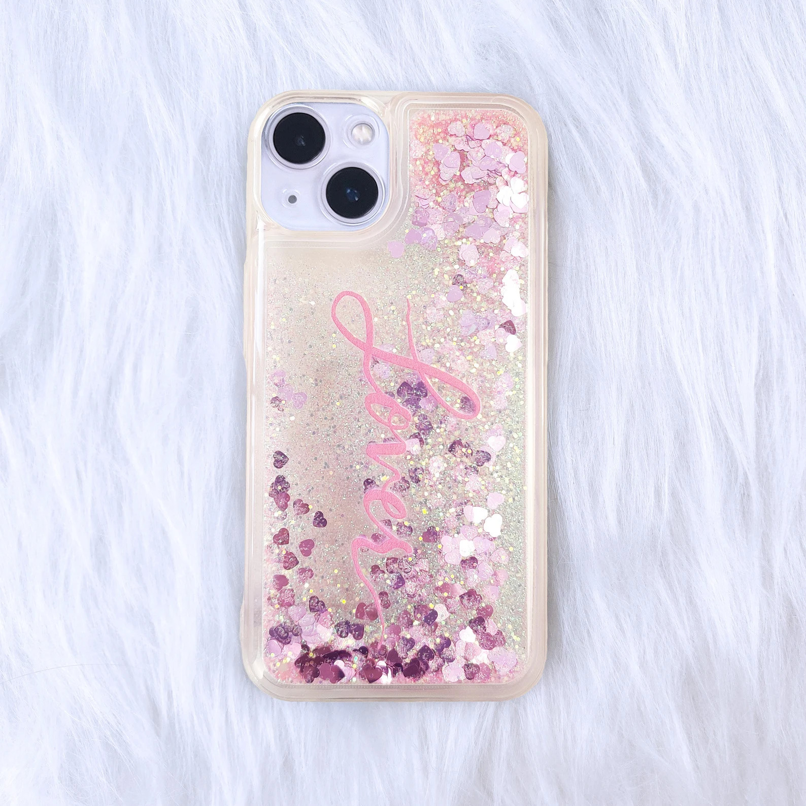 Handmade Lover Inspired Phone Case, Glitter Liquid iPhone Case, Pink Quicksand Phonecase Self Gif... | Etsy (US)