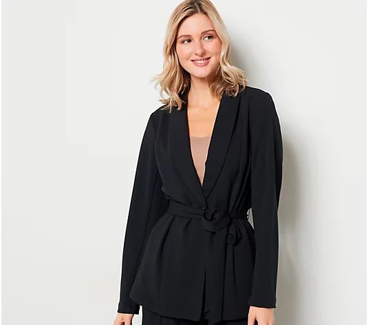 Girl With Curves Bi-Stretch Blazer - QVC.com | QVC