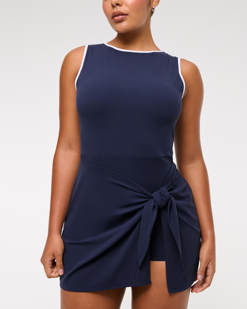 YPB Tie Game Dress | Abercrombie & Fitch (US)