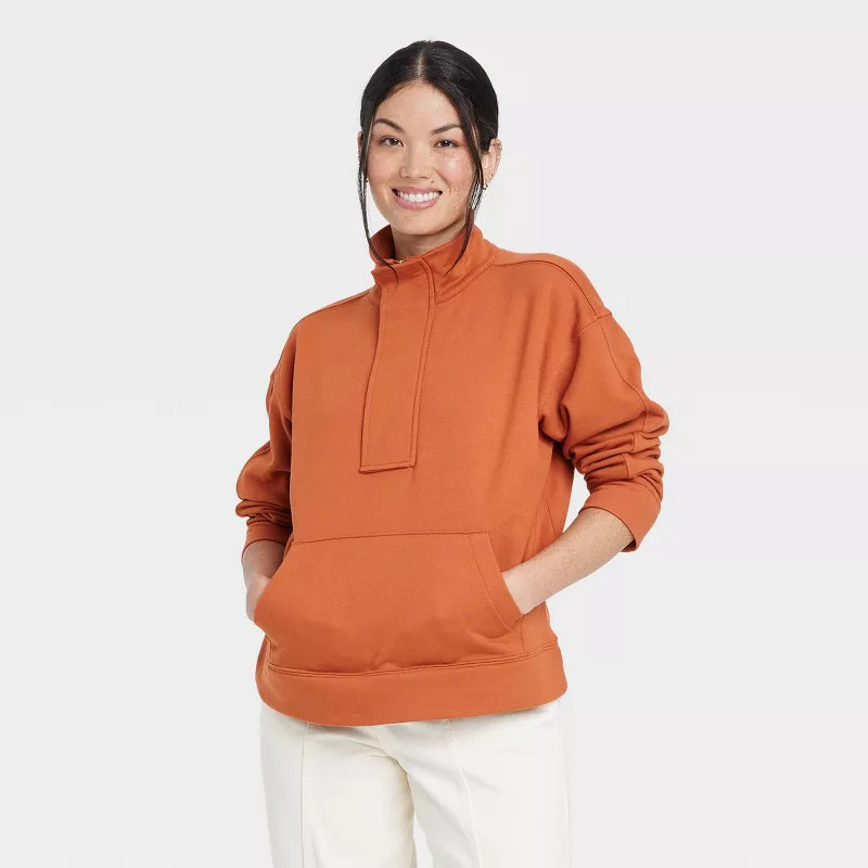 Women's Quarter Zip Sweatshirt - A New Day™ | Target
