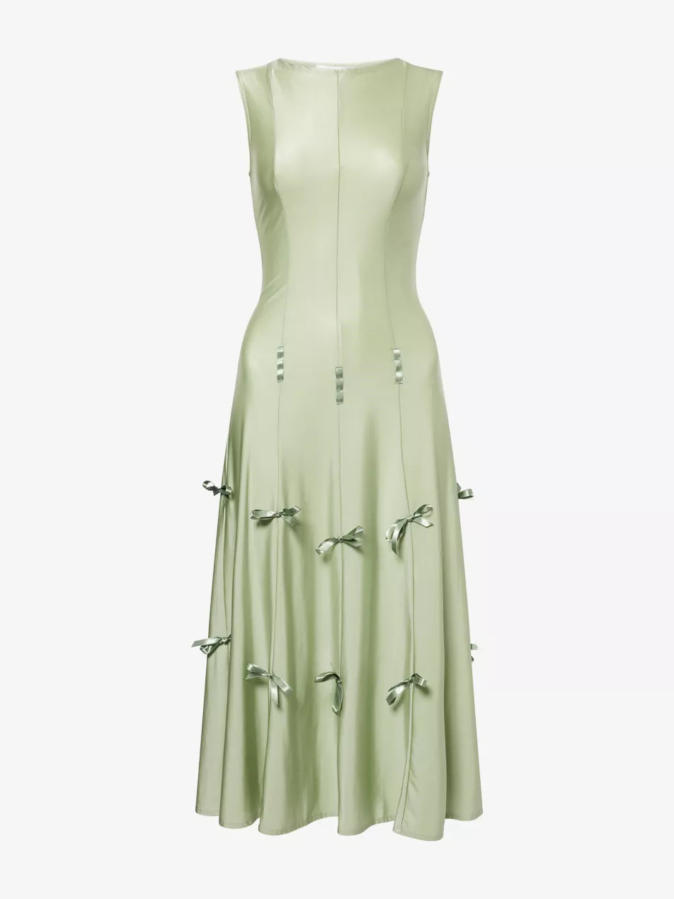 Heiress Bow Sleeveless Jersey Midi Dress | Selfridges