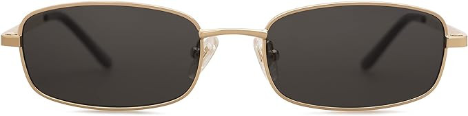 SOJOS Trendy Small Y2k Rectangle Sunglasses Womens Mens, Retro Narrow Chic Thin Skinny Sunnies SJ... | Amazon (US)