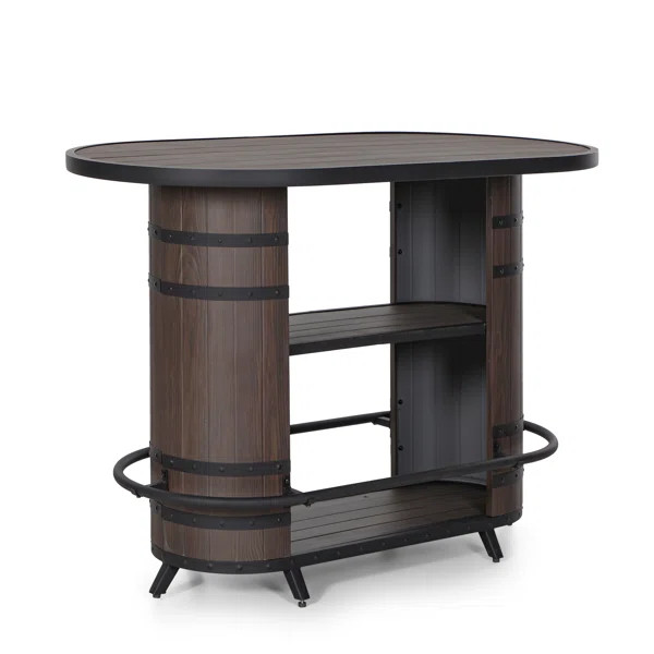 Adamira Williston Forge Bar Counter with Outer Material | Wayfair North America