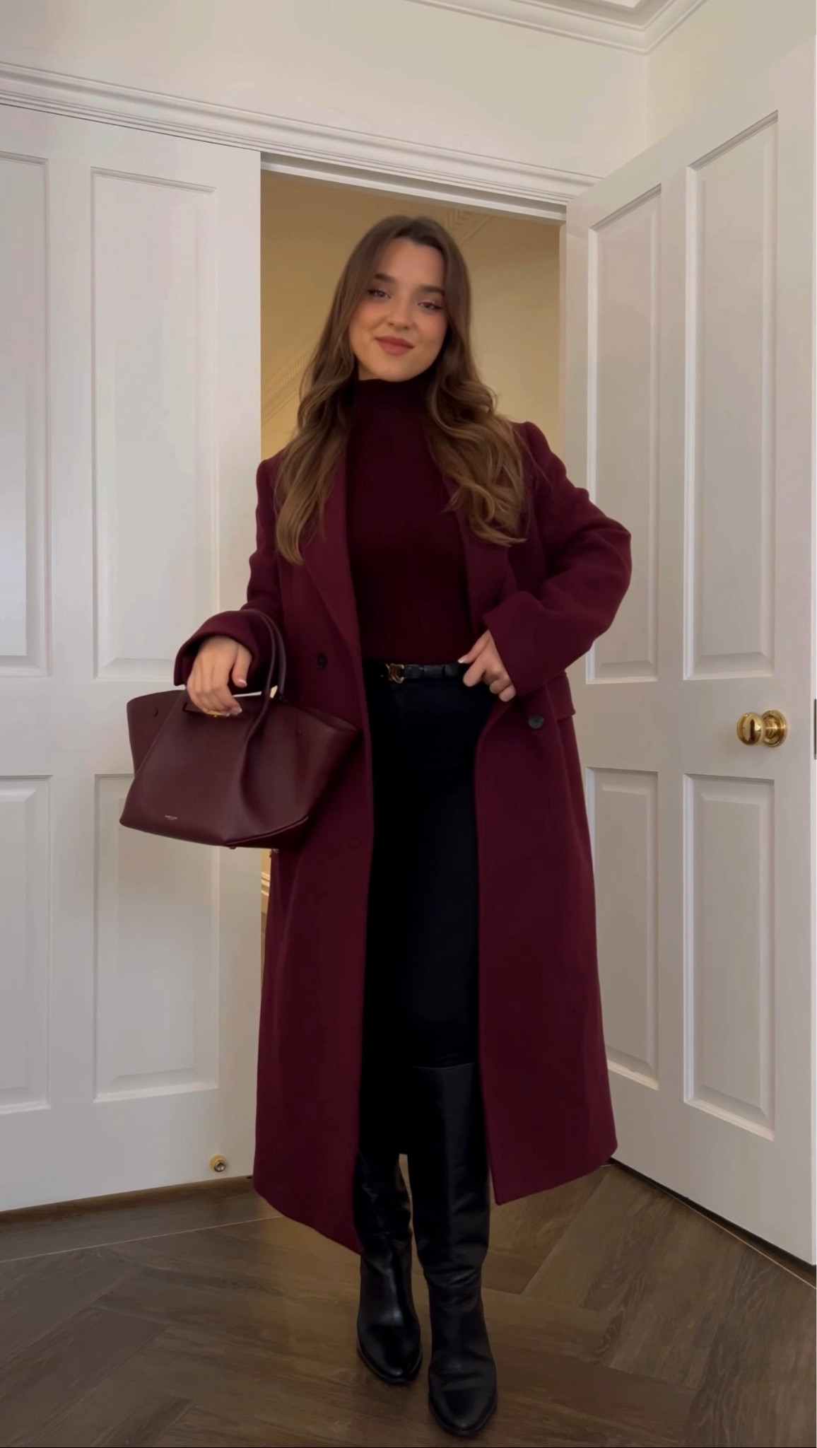 The coat and turtleneck are from Zara, but they’re out of stock. So, I’ve added some gorgeous burgundy coats and turtlenecks on sale. If you’ve been looking for them, you know they’re the season’s trend! I’ve curated a selection of burgundy coats and tops  for you—check the links below for similar options.

#LTKuk #LTKeurope