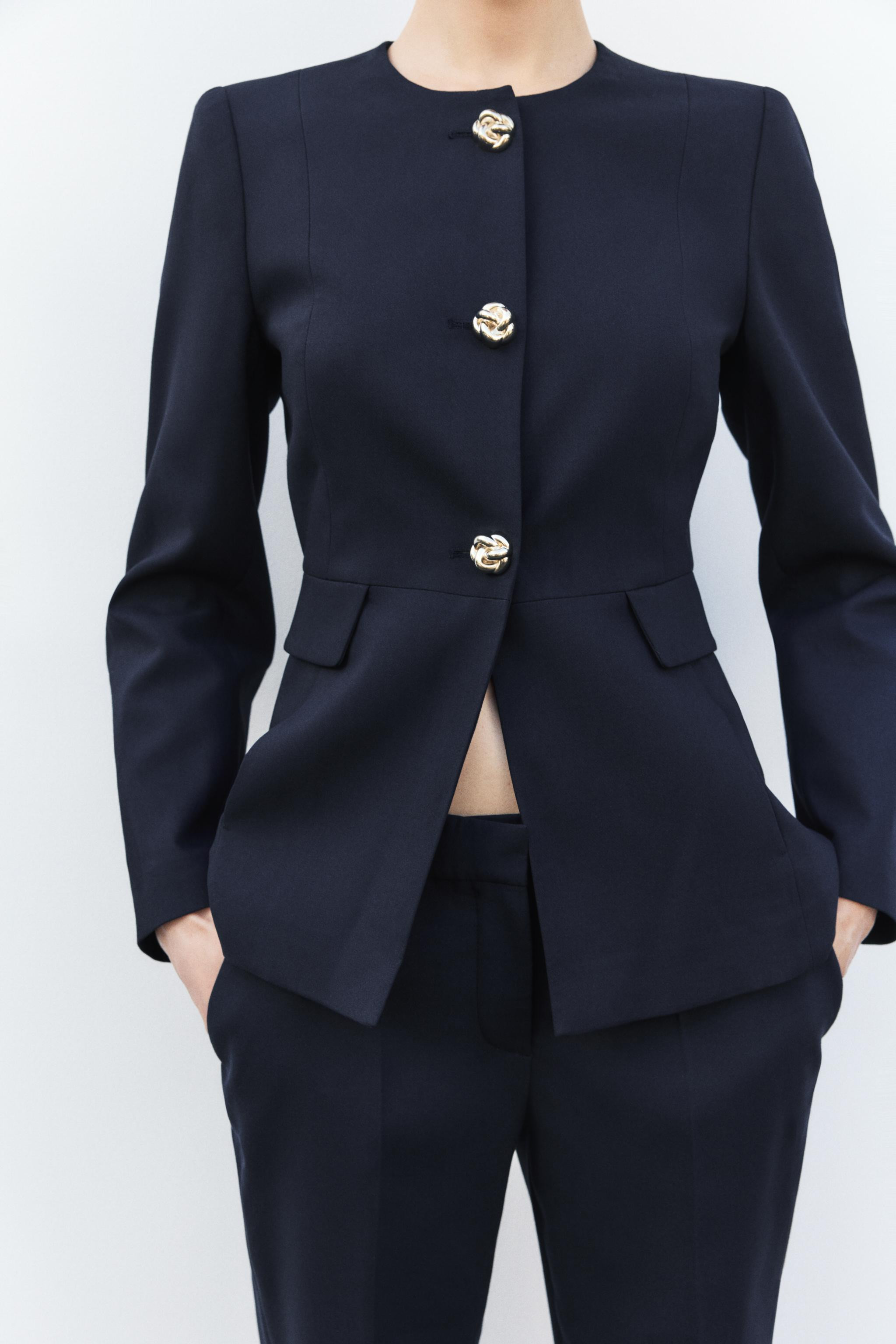 TAILORED ROUND NECK BLAZER | Zara US