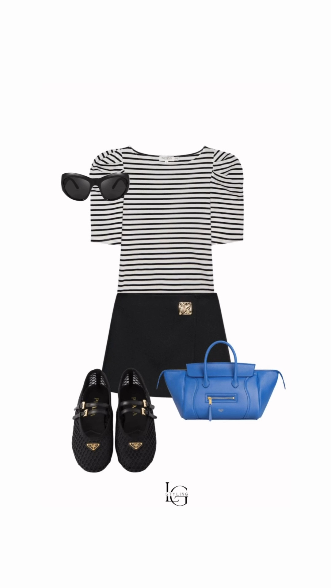 Today’s outfit is all about classic pieces with a little personality. 🖤💙

Stripes + tailored skort + ballet flats = an easy formula that always works. The structured bright blue bag adds the perfect pop of color and keeps the look from feeling too predictable.

Proof that your basics don’t have to feel basic.

#LTKStyleTip #LTKFashion #OOTD #PersonalStylist #EverydayStyle #ClassicStyle #FallStyle

#LTKgrwm #LTKootd