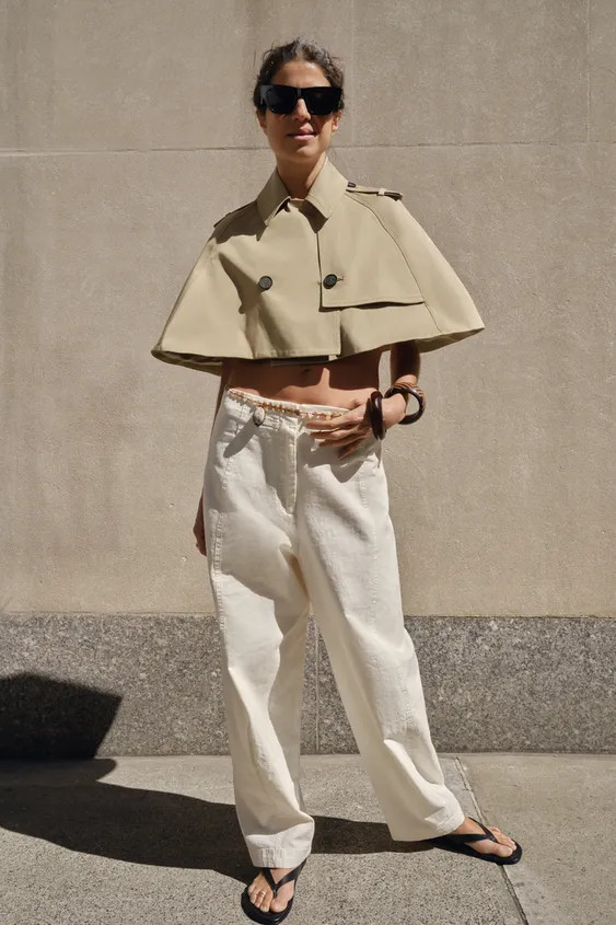 ZW COLLECTION LIMITED EDITION CROPPED TRENCH COAT | Zara UK