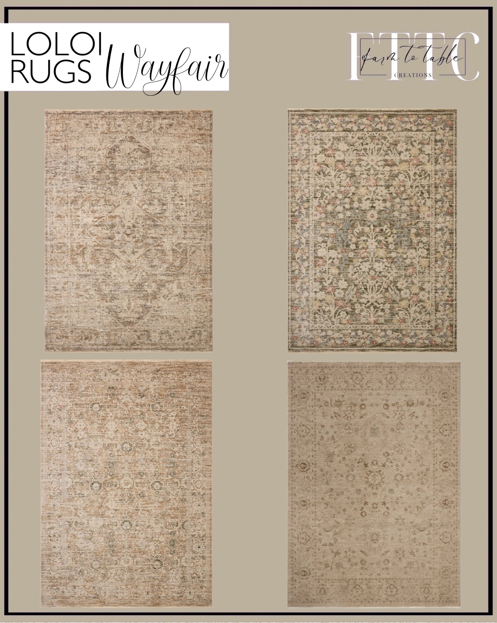 #ad Wayfair x Loloi Rugs. Follow @farmtotablecreations on Instagram for more cozy home styling and seasonal finds.

Loloi Rugs are such a favorite for creating that elevated, designer look with cozy texture and timeless style. The patterns and neutral tones work beautifully in so many spaces, from living rooms to entryways and even bathrooms, making them a versatile staple for any home. Right now is the perfect time to shop because many @loloirugs are included in @Wayfair’s Presidents’ Day Clearance, with major markdowns on some of their most popular styles.

I have the Haywood HYD-03 Natural/Bark!

#wayfairpartner #wayfair #loloi #loloirugs #homedecor #rugs #runnerrug #livingroomrug #entrywaydecor #consoletable #bathroomdecor #neutralhome #wayfairfinds #livingroomdecor #cozyhome #homefinds #interiorinspo #traditionaldecor #moderntraditional #layeredhome #textureddecor #homeinteriors #decorideas #modernorganic 
