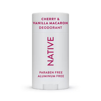 Native Solid Deodorant for Women & Men - Cherry & Vanilla Macaron - Aluminum-Free 2.65oz | Target