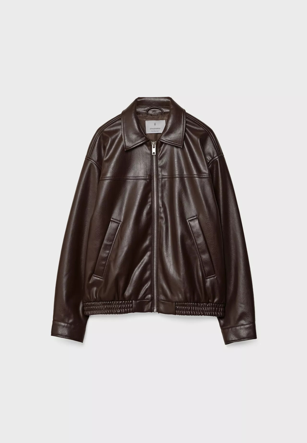 Oversize-Jacke in Kunstlederoptik - Jacken für Damen | Stradivarius Deutschland | Stradivarius DE