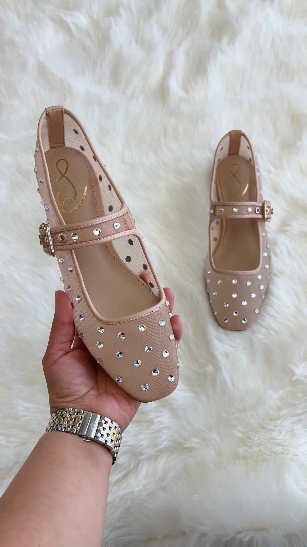 These gorgeous rhinestone-embellished mesh Mary Jane ballet flats are on sale 20% off today with code FALL20. Such a great neutral shoe for fall outfits women over 50, business casual workwear and everyday looks including date night outfits and dinner outfits. Super cute for travel outfits too! Lots of other beautiful Sam Edelman styles on sale too. Linked them all below!

@Zappos

#LTKSaleAlert #LTKOver40 #LTKootd