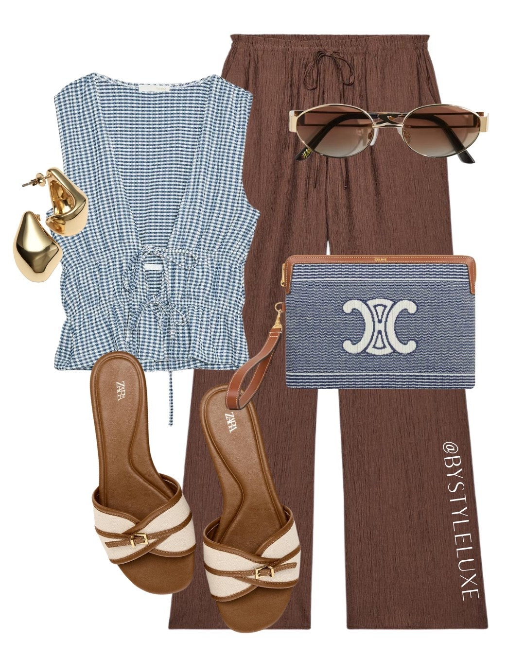 BROWN TROUSERS - still on trend for spring/summer, these brown drawstring trousers are an everyday essential that goes with so many things. Love styling it here with blue 

#summeroutfit #holidayoutfit #zara 

#LTKshoes #LTKeurope #LTKsummer