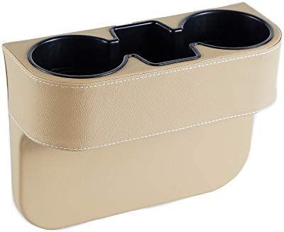 Amazon.com: IOKONE Coin Side Pocket Console Side Pocket Leather Cover Car Cup Holder Auto Front S... | Amazon (US)
