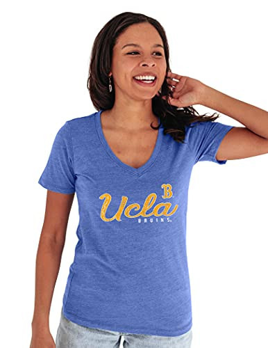 Blue 84 Women's UCLA Bruins Premium V-neck Tri Blend T Shirt, Ucla Bruins Royal Blue, XX-Large | Amazon (US)