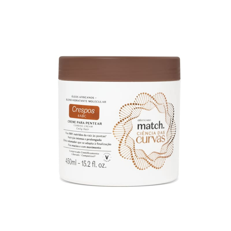 Creme Para Pentear Match Ciência das Curvas Crespos 450ml | O Boticário | oBoticario (BR)