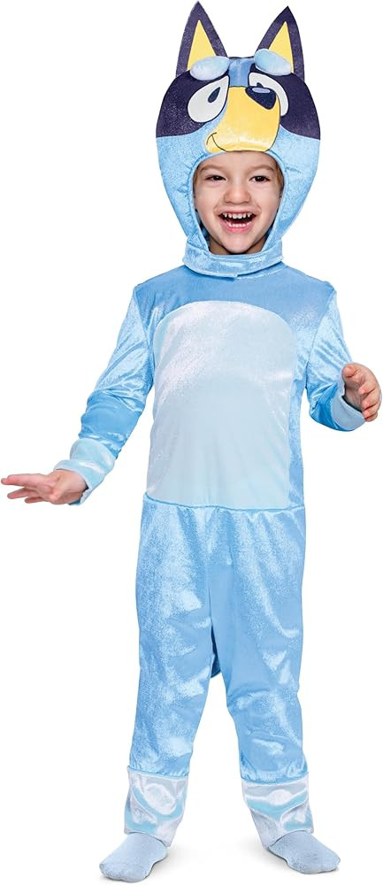 Bluey Costume for Kids, Official Bluey Character Outfit with Jumpsuit and Headpiece for Toddlers | Amazon (US)