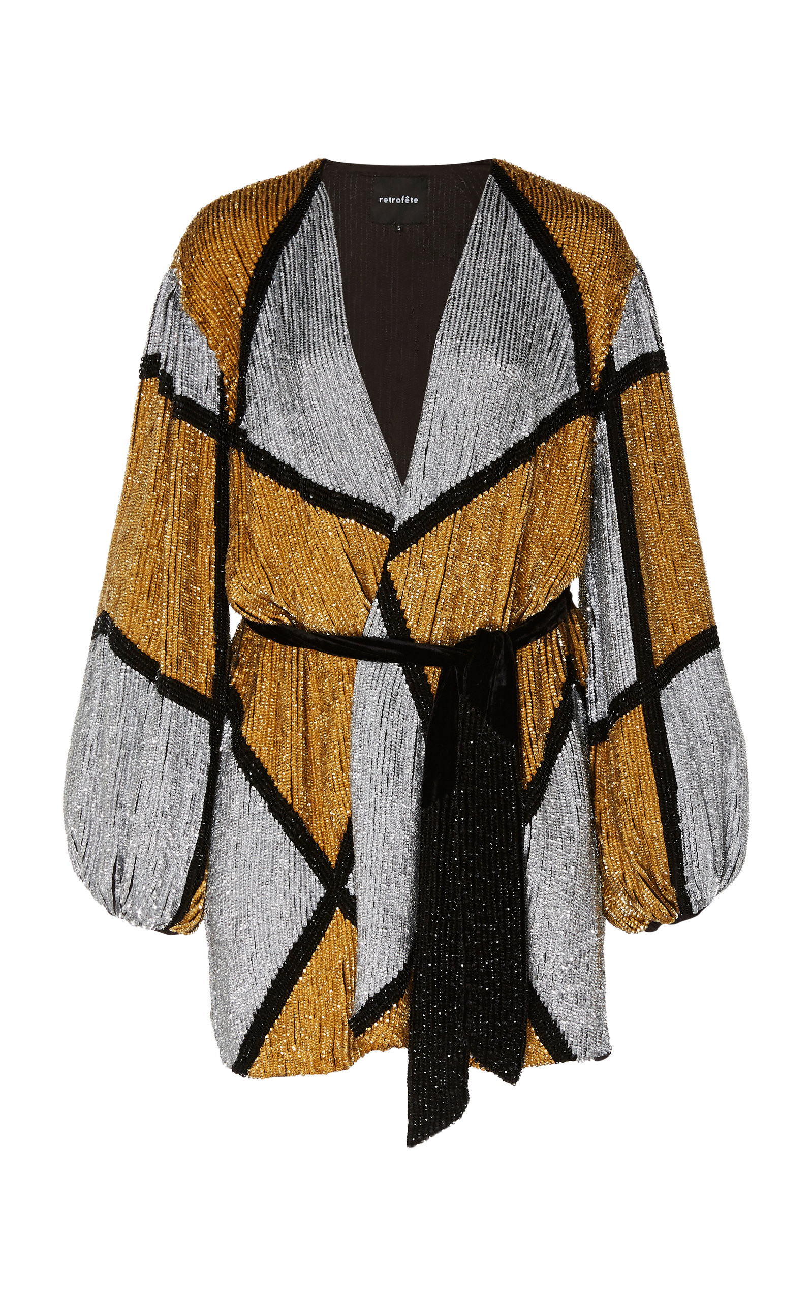 Retrofête Gabrielle Sequined Color-Block Dress | Moda Operandi Global