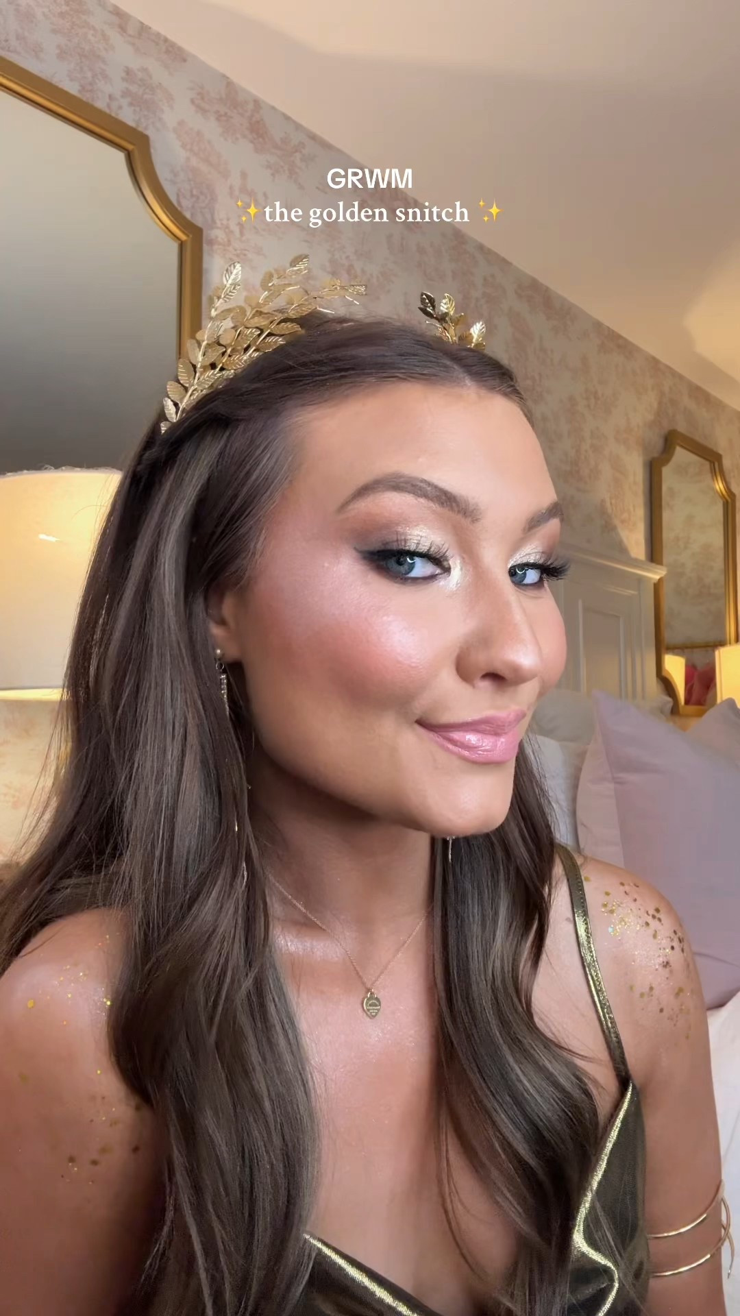 Golden glowy makeup tutorial for the golden snitch costume✨✨✨

#LTKFindsUnder50 #LTKFindsUnder100 #LTKBeauty