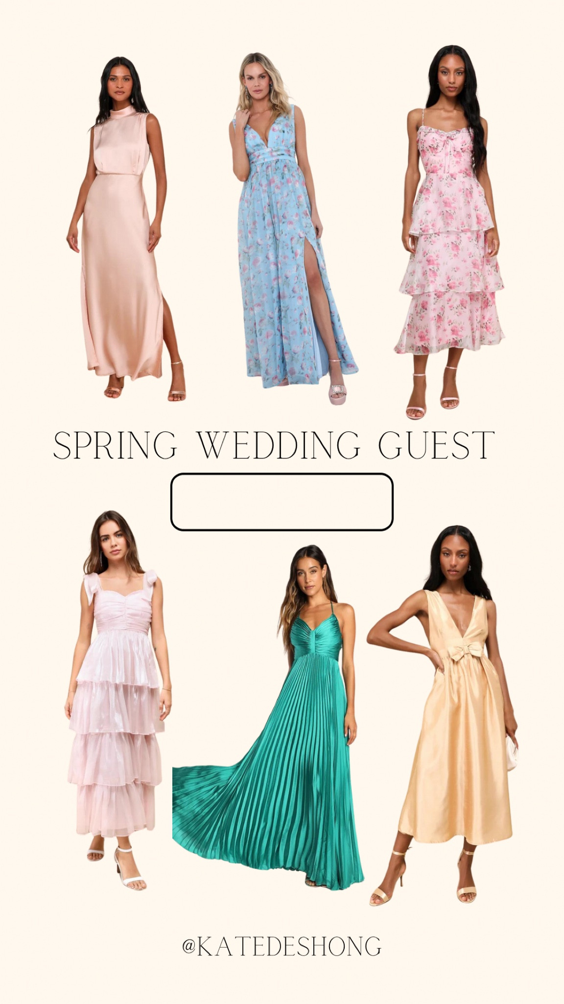 spring wedding guest dresses! 

#LTKSeasonal #LTKfindsunder100 #LTKSpringSale