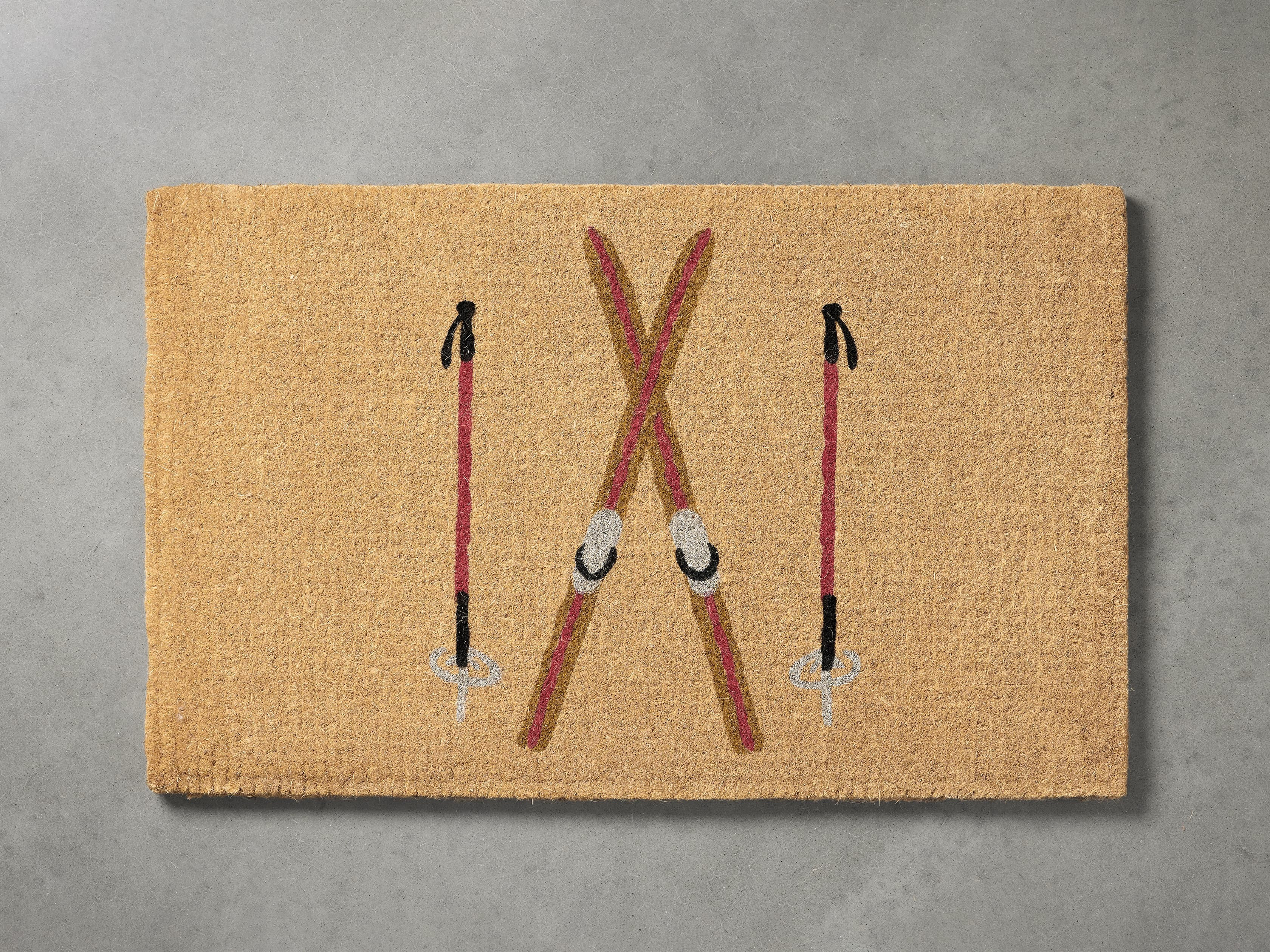 Skis Coir Door Mat | Arhaus