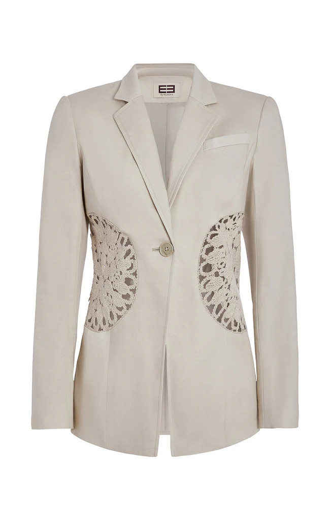 Tailored Blazer With Open Crochet | Etcetera