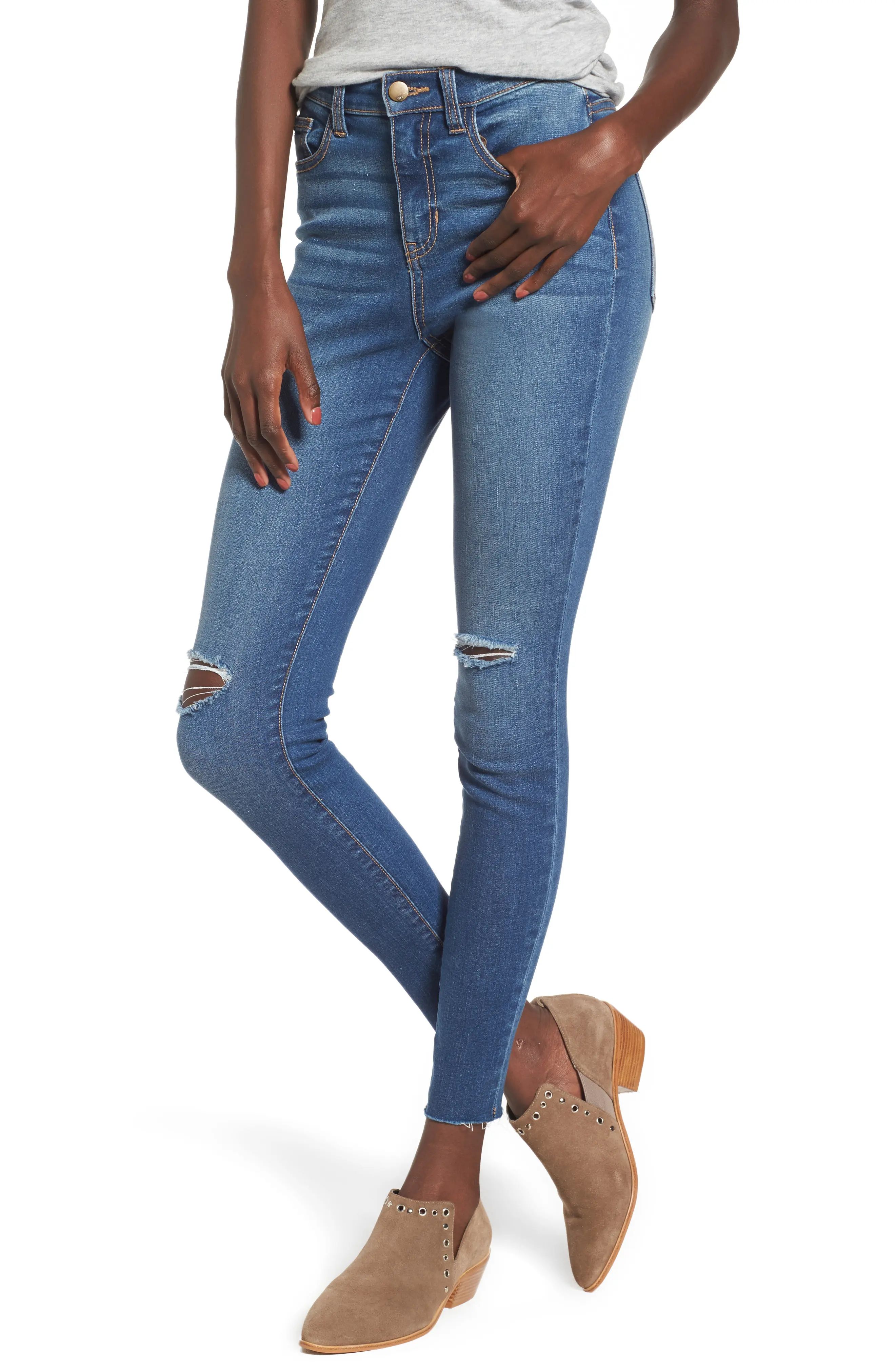 Ripped High Waist Skinny Jeans | Nordstrom