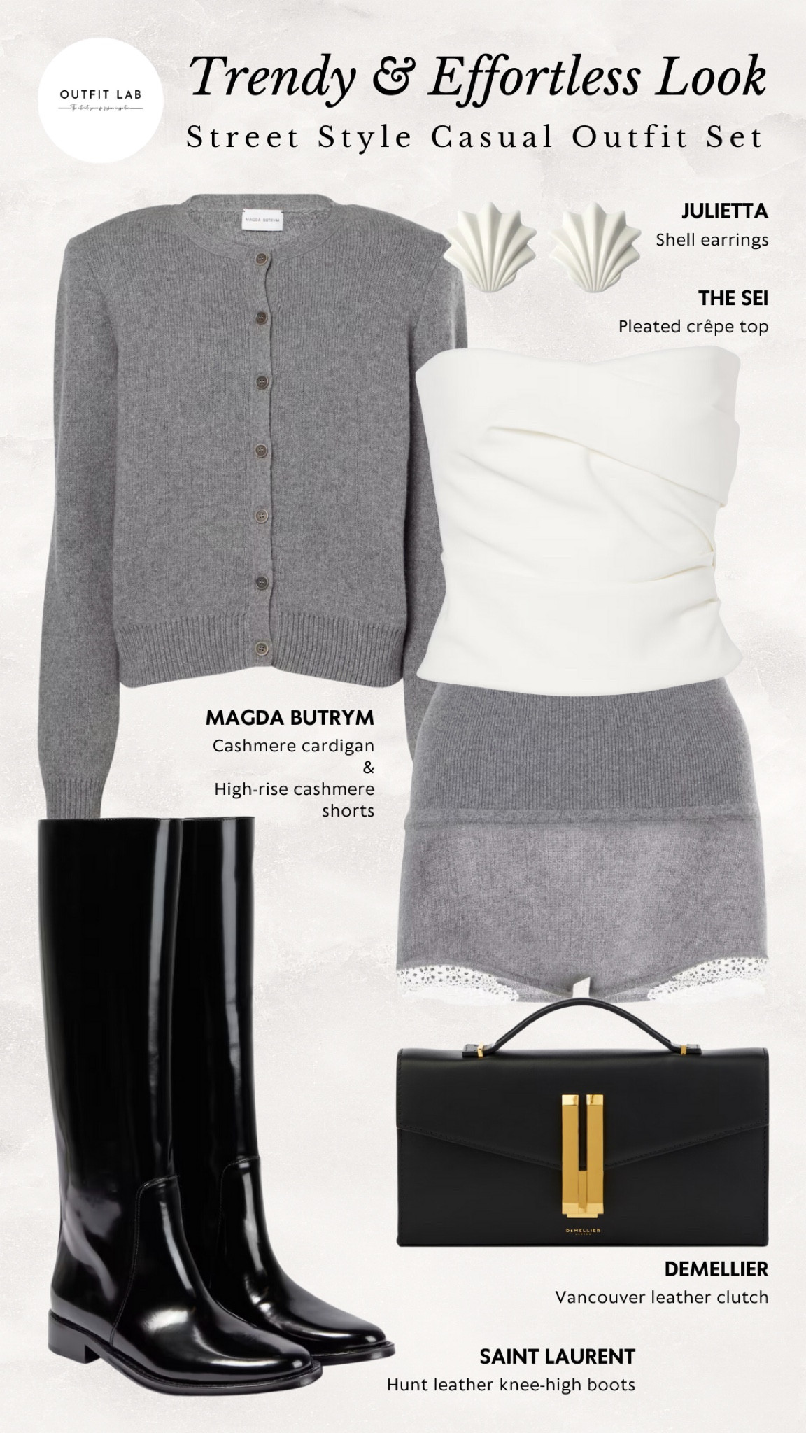 🖤Street Style Casual Outfit Set: Trendy & Effortless Look – Shop Now!🖤

Step out in style with this trendy street style casual outfit set. Featuring a chic Magda Butrym cardigan and shorts for a relaxed yet stylish look, paired with a sleek The Sei top. Complete the ensemble with bold Saint Laurent boots and add a touch of elegance with Julietta earrings. Perfect for a day out in the city, this outfit ensures you stay effortlessly fashionable. Shop now to elevate your street style wardrobe!

#LTKStyleTip #LTKSeasonal