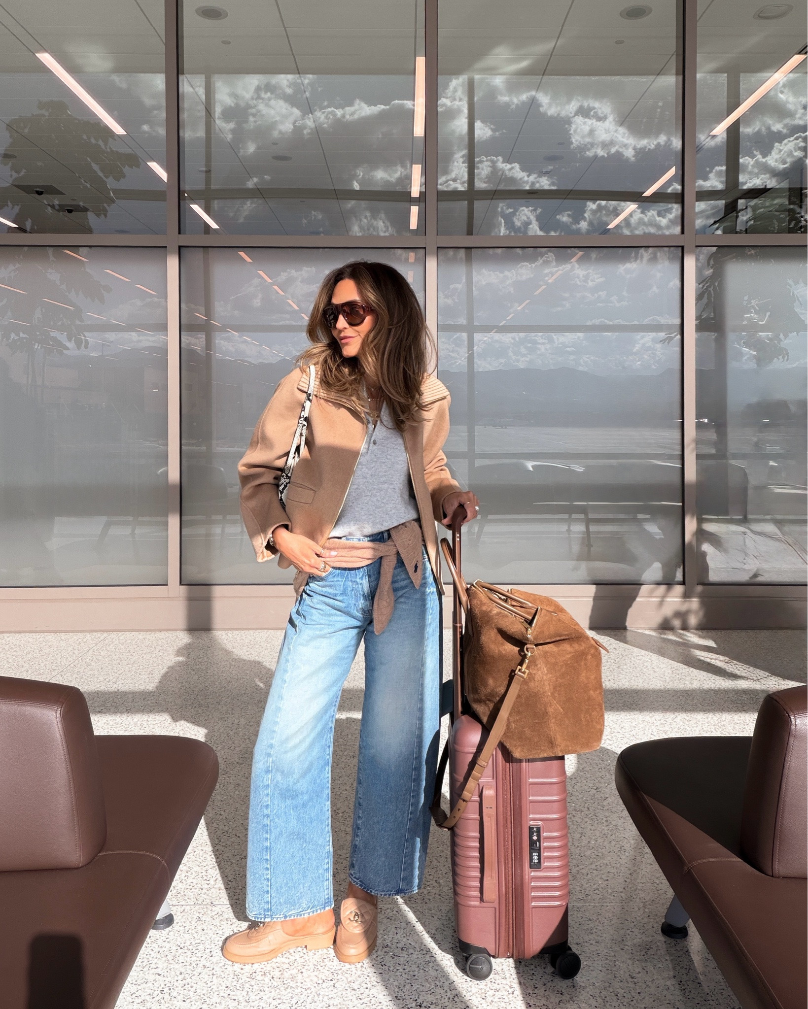 Airport outfit > airport pajamas. Sorry, I said it 🫣🤎 I will always choose comfy and put together.

Jeans tts/25 jacket and sweater XS

#LTKSeasonal #LTKTravel #LTKOver40