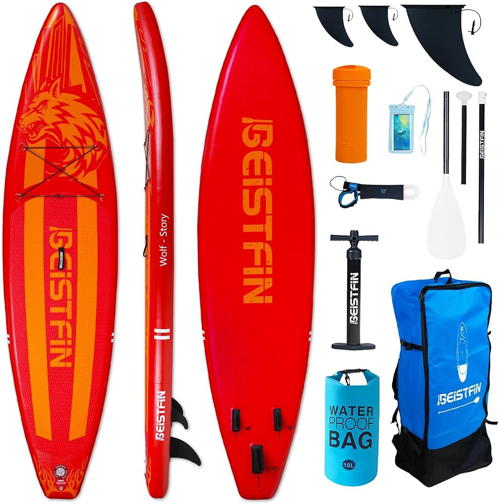 Inflatable Stand Up Paddle Boards with Premium SUP Accessories, 10'6"/11'6"*33"*6" Wide Stable De... | Amazon (US)
