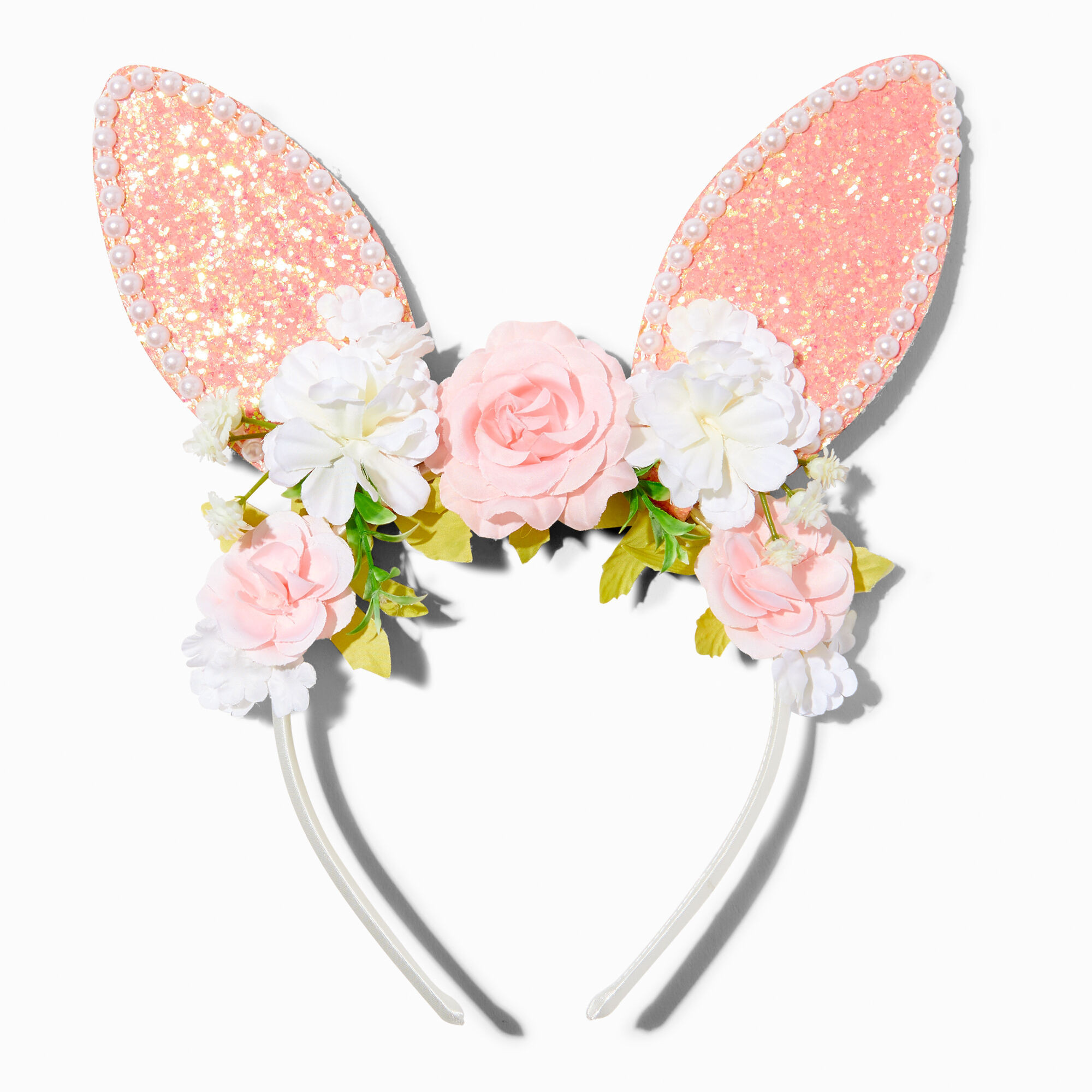 Spring Floral Bunny Ears Headband | Claire's (US)