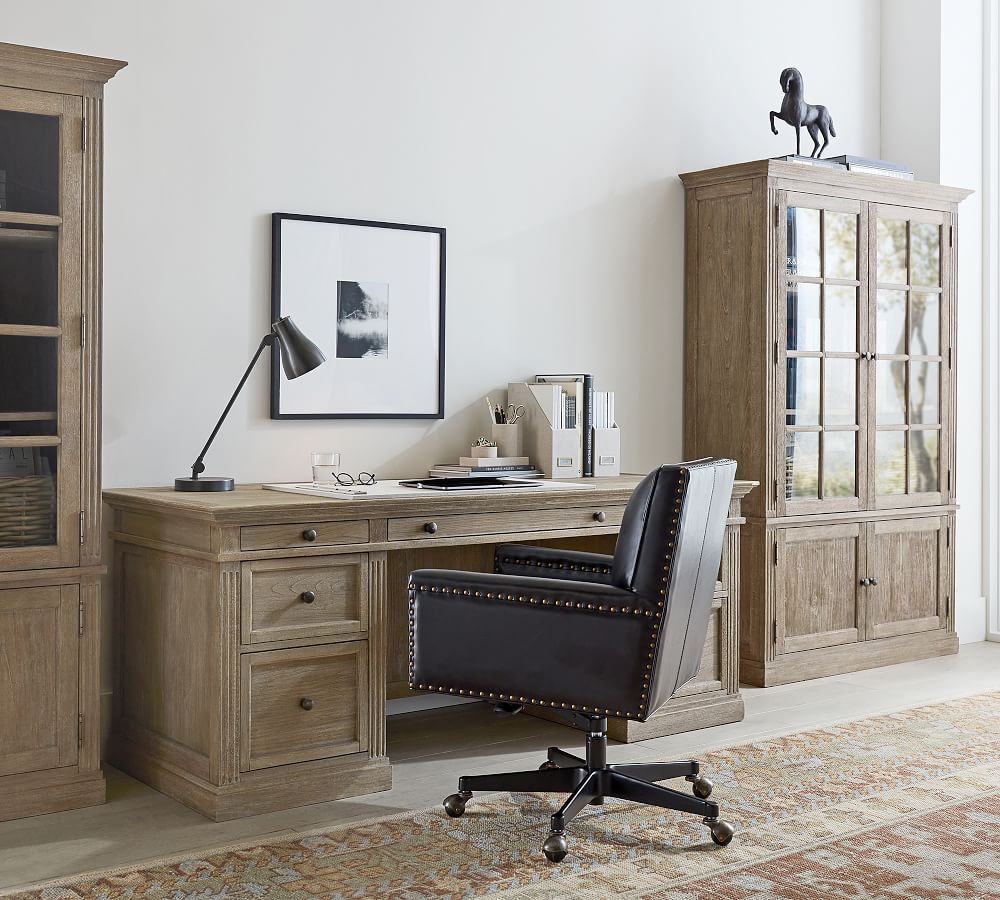 Livingston 75" Executive Desk with Drawers | Pottery Barn (US)