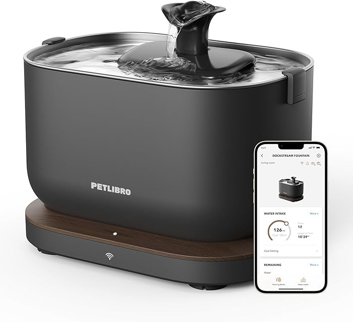 PETLIBRO Cat Water Fountain, 2.5L/84oz Stainless Steel Pet Fountain with App Monitoring, Automati... | Amazon (CA)