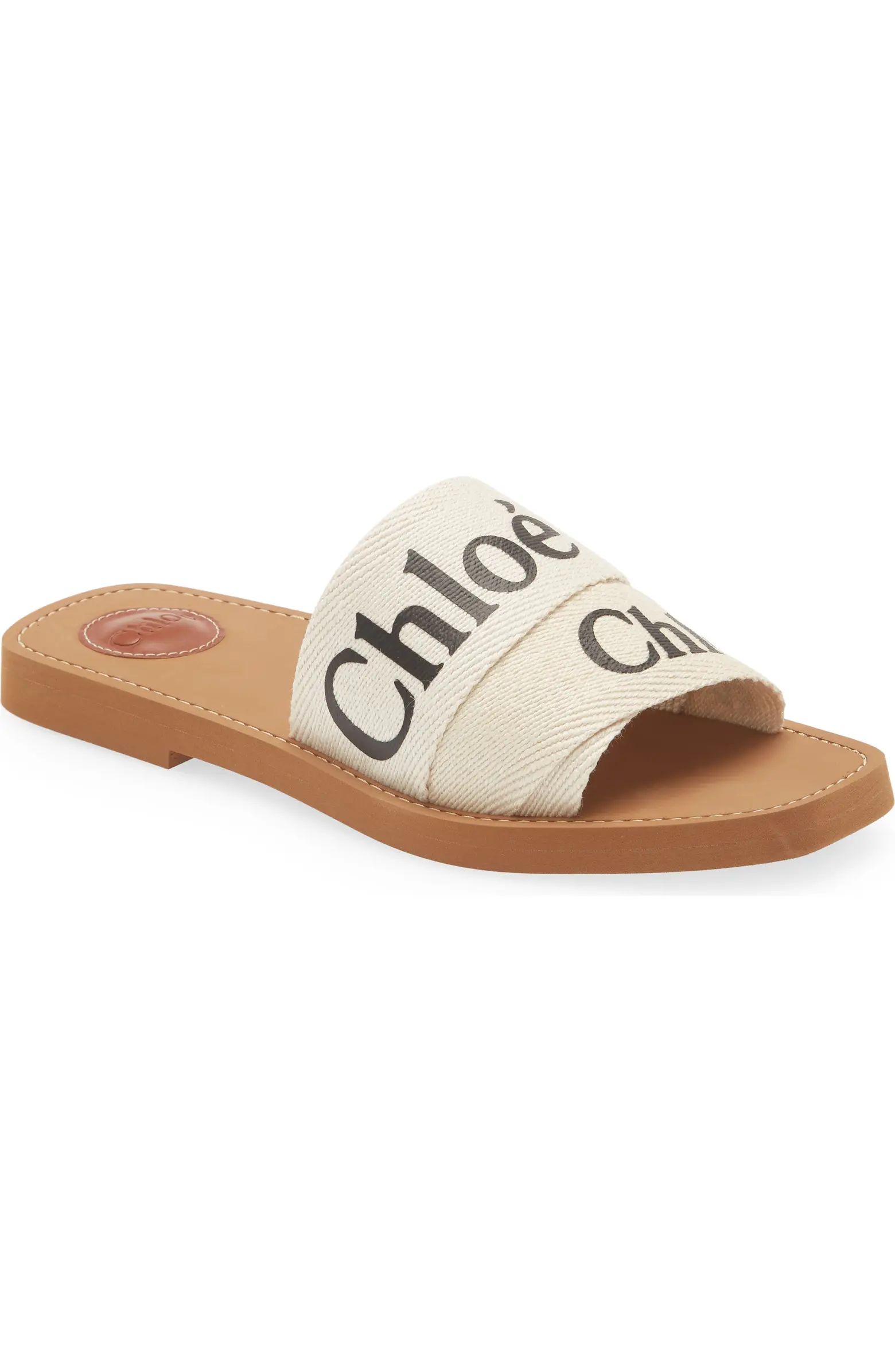 Chloé Woody Logo Slide Sandal (Women) | Nordstrom | Nordstrom