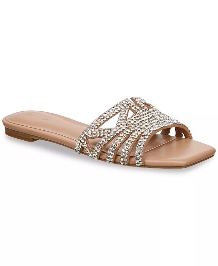 I.N.C. International Concepts Women's Tianah Embellished Flat Sandals, Created for Macy's - Macy'... | Macy's