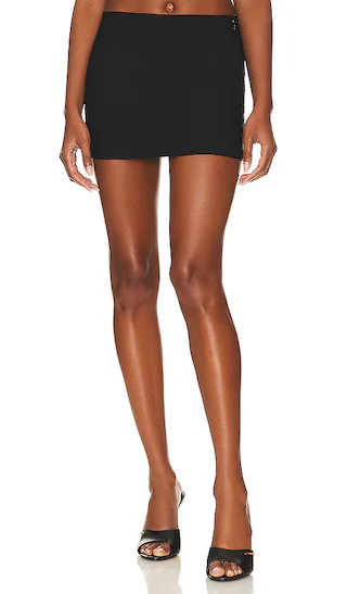 NBD Carina Mini Skirt in Black. - size M | Revolve Clothing (Global)