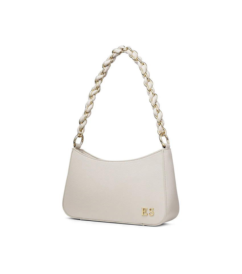 Taupe Chain Strap Shoulder Bag | Abbott Lyon