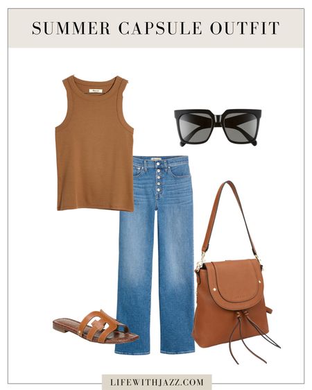 Casual summer outfit with wide leg jeans 

#LTKstyletip #LTKSeasonal