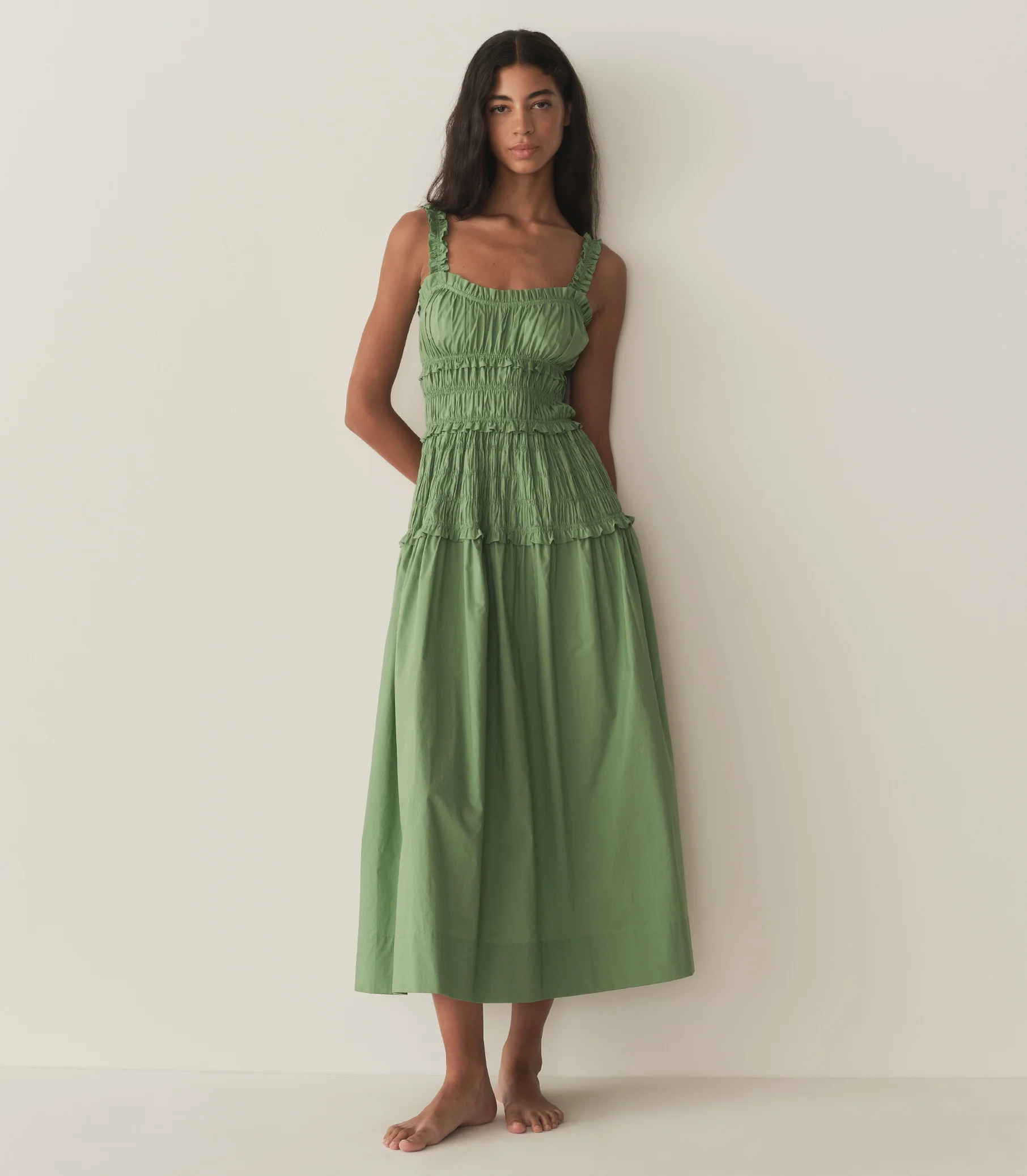 Marianne Dress - English Ivy | DÔEN | DOEN