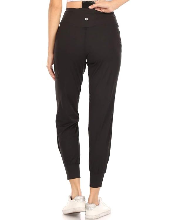 Leggings Depot Women's ActiveFlex Slim-fit Jogger Pants with Pockets-JYL19-BLACK-L at Amazon Wome... | Amazon (US)