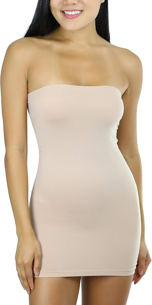 ToBeInStyle Women's Seamless Microfiber Tight Fitting Shapewear Dress | Amazon (US)