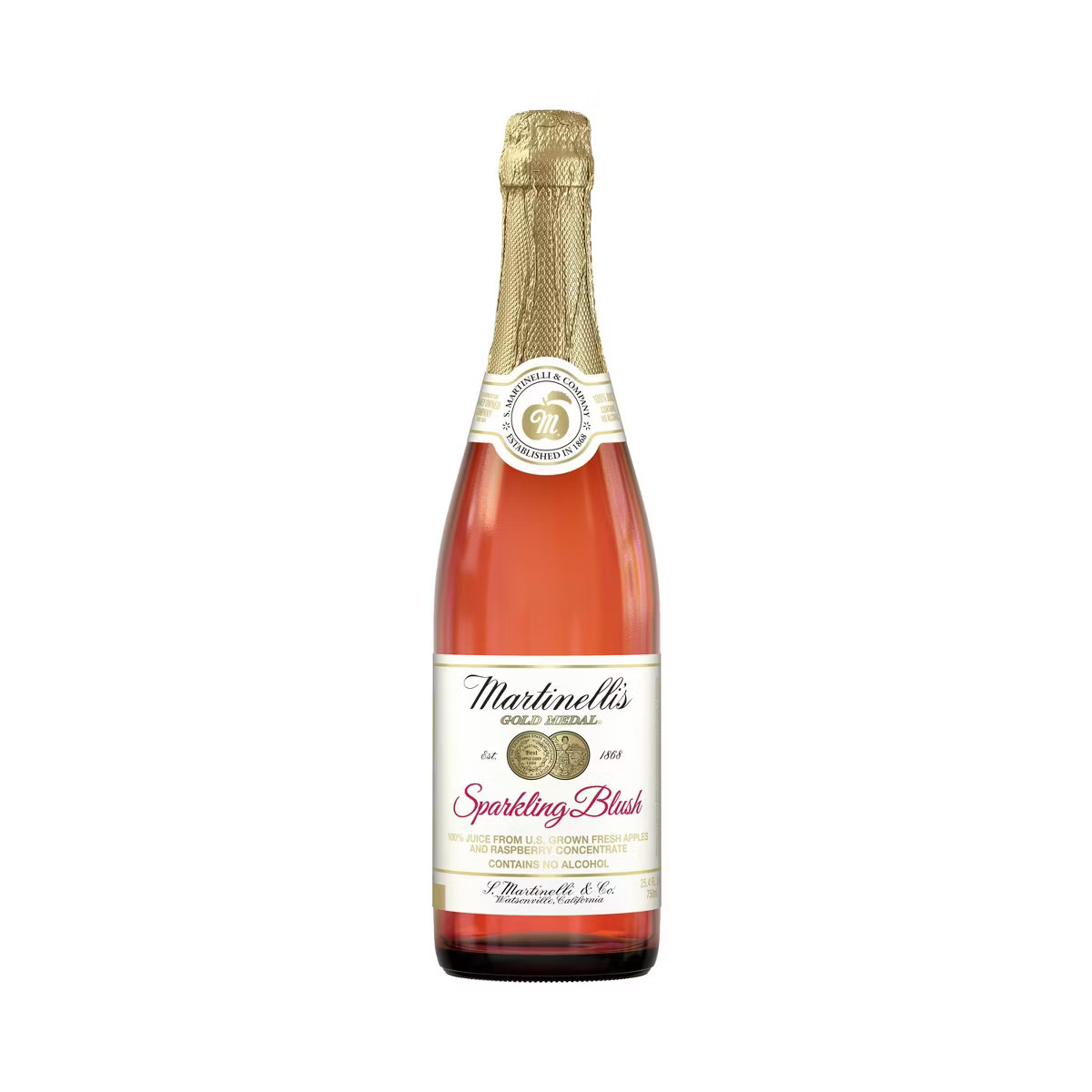 Martinelli's Sparkling Blush 100% Juice - 25.4 fl oz Bottle | Target