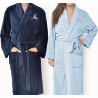 His & Hers Personalized Fleece Robe Set, Couples Gift, Gift For Bride Groom, Anniversary Housewarmin | Etsy (US)