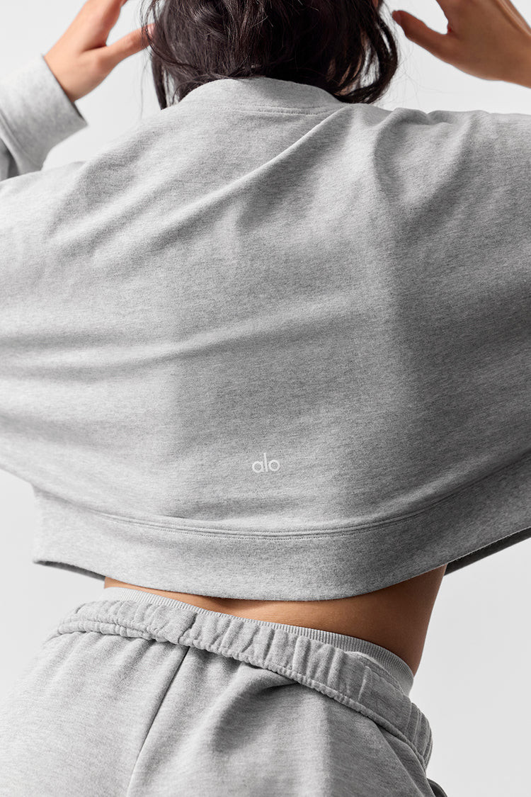 Cropped Sway Crew Neck Pullover | Alo Yoga (US)