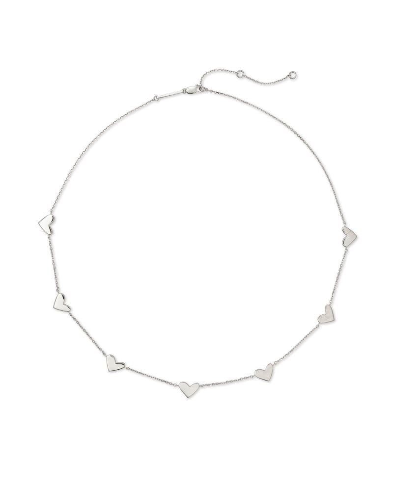 Ari Heart Strand Necklace in Sterling Silver | Kendra Scott